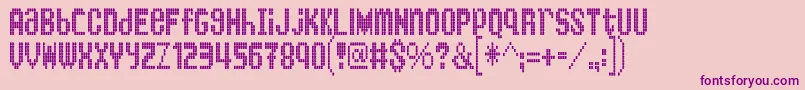 KingBus Font – Purple Fonts on Pink Background