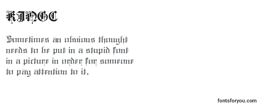 Обзор шрифта KINGC    (131678)