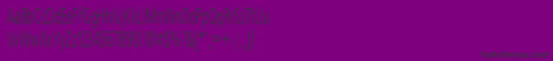 Freeset50n-Schriftart – Schwarze Schriften auf violettem Hintergrund