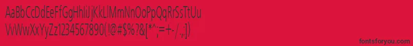 Freeset50n Font – Black Fonts on Red Background