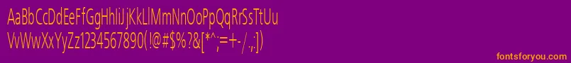 Freeset50n Font – Orange Fonts on Purple Background