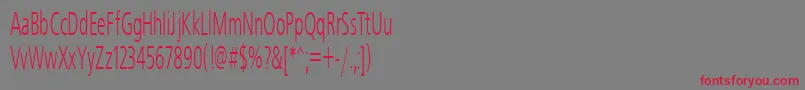 Freeset50n Font – Red Fonts on Gray Background