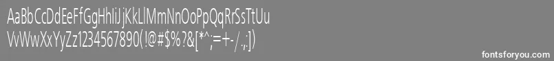 Freeset50n Font – White Fonts on Gray Background