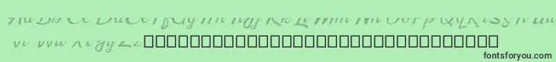 Kingfisher Half Engraved Font – Black Fonts on Green Background