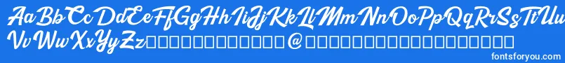 Lisätietoja Kingfisher-fontista Kingfisher-fontti – valkoiset fontit sinisellä taustalla