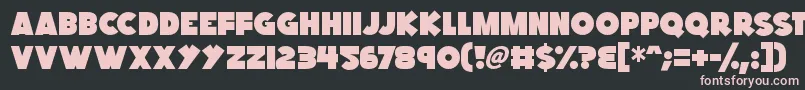 Kings Feast Font – Pink Fonts on Black Background