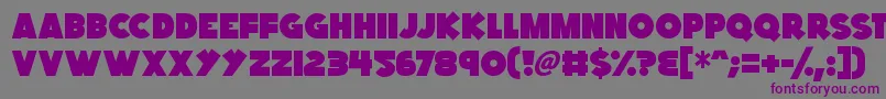 Kings Feast Font – Purple Fonts on Gray Background