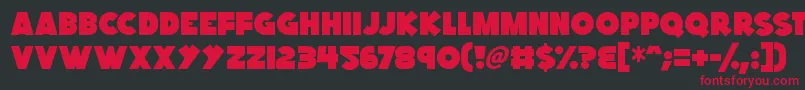 Kings Feast Font – Red Fonts on Black Background