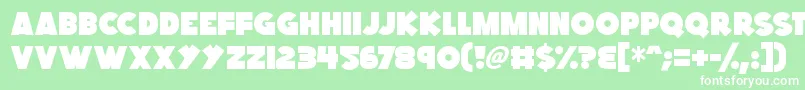 フォントKings Feast – 緑の背景に白い文字