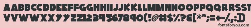 Kings Feast Font – Black Fonts on Pink Background