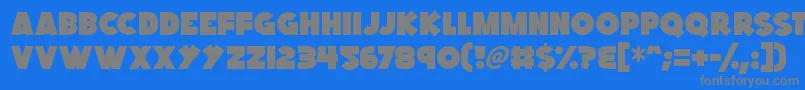 Kings Feast Font – Gray Fonts on Blue Background