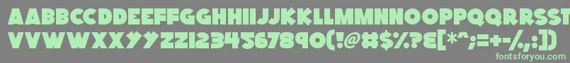 Kings Feast Font – Green Fonts on Gray Background