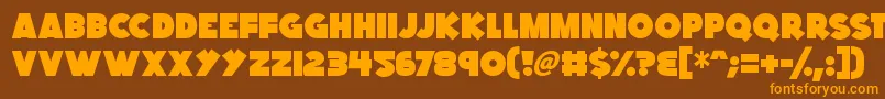 Kings Feast Font – Orange Fonts on Brown Background