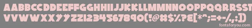 Kings Feast Font – Pink Fonts on Gray Background