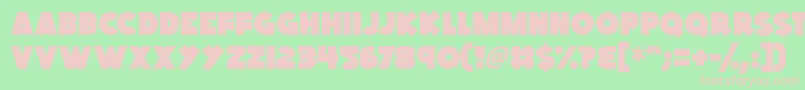 Kings Feast Font – Pink Fonts on Green Background