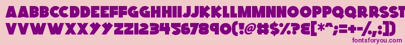 Kings Feast Font – Purple Fonts on Pink Background