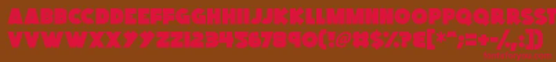 Kings Feast Font – Red Fonts on Brown Background