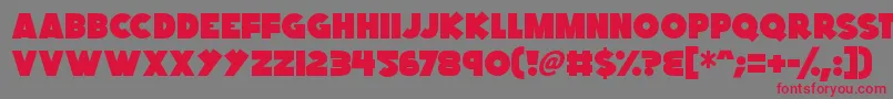Kings Feast Font – Red Fonts on Gray Background