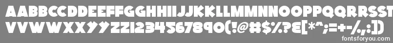 Kings Feast Font – White Fonts on Gray Background