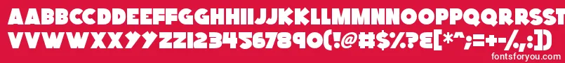 Kings Feast Font – White Fonts on Red Background
