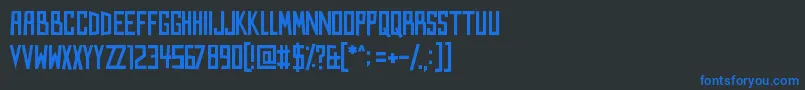 Kings of Kings Lynn Font – Blue Fonts on Black Background