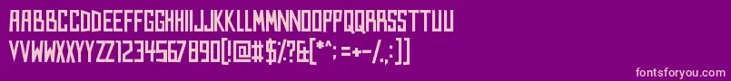 Kings of Kings Lynn Font – Pink Fonts on Purple Background