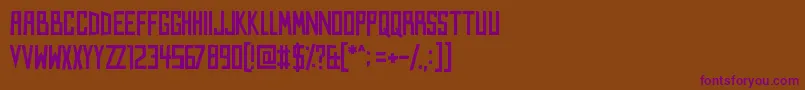 Kings of Kings Lynn Font – Purple Fonts on Brown Background