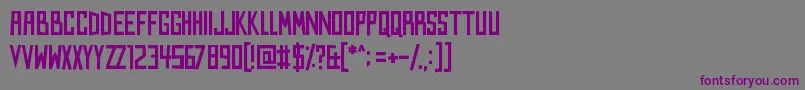 Kings of Kings Lynn Font – Purple Fonts on Gray Background