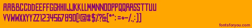 Kings of Kings Lynn Font – Purple Fonts on Orange Background