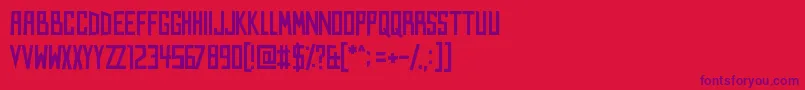 Kings of Kings Lynn Font – Purple Fonts on Red Background