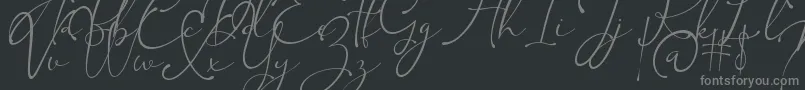 Weitere Informationen zur Kingsley-Schriftart Kingsley-Schriftart – Graue Schriften auf schwarzem Hintergrund