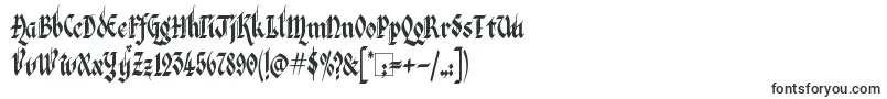 Шрифт Kingthings Italique – средневековые шрифты