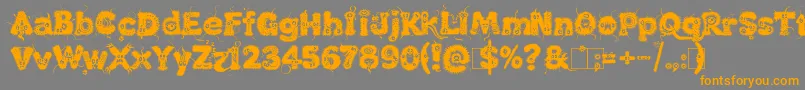 More about Kingthings Lupine1 1 Font Kingthings Lupine1 1 Font – Orange Fonts on Gray Background