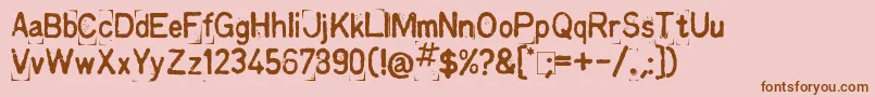 More about Kingthings Printingkit Font Kingthings Printingkit Font – Brown Fonts on Pink Background