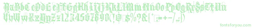 Kingthings Spike-fontti – vihreät fontit