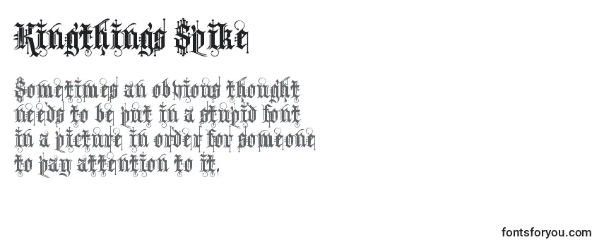 Kingthings Spike Font