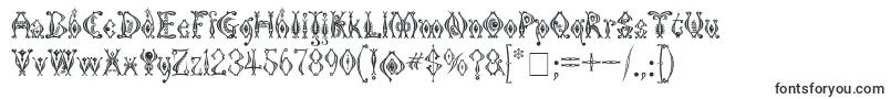 Шрифт Kingthings Tendrylle – декоративные шрифты