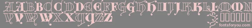 More about Kingthings Versalis Font Kingthings Versalis Font – Pink Fonts on Gray Background