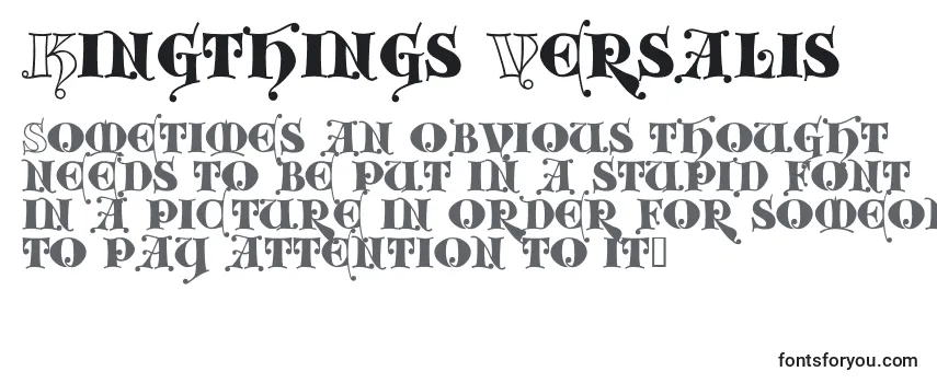 Schriftart Kingthings Versalis (131707)
