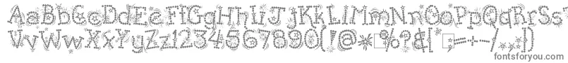 Шрифт Kingthings Whizzbang – серые шрифты