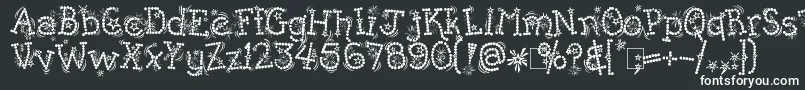 Kingthings Whizzbang Font – White Fonts on Black Background