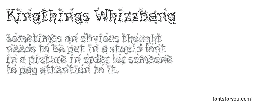 Kingthings Whizzbang フォントのレビュー