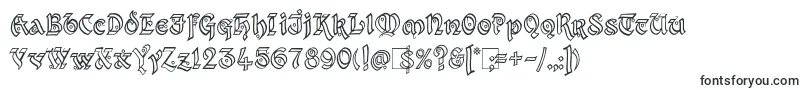 Kingthings Xander Outline-Schriftart – Schriften für Autocad