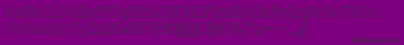 Kingthings Xstitch Font – Black Fonts on Purple Background