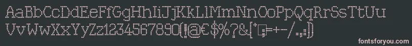 Kingthings Xstitch Font – Pink Fonts on Black Background