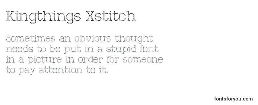 Kingthings Xstitch Font
