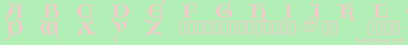 Kingxt   Font – Pink Fonts on Green Background