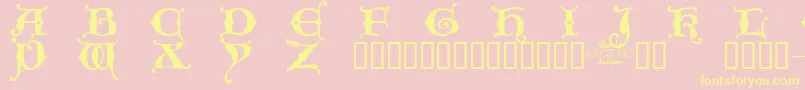 Kingxt   Font – Yellow Fonts on Pink Background
