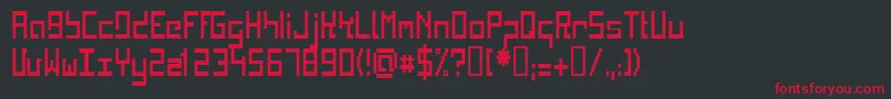 KINKC    Font – Red Fonts on Black Background