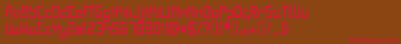 KINKC    Font – Red Fonts on Brown Background